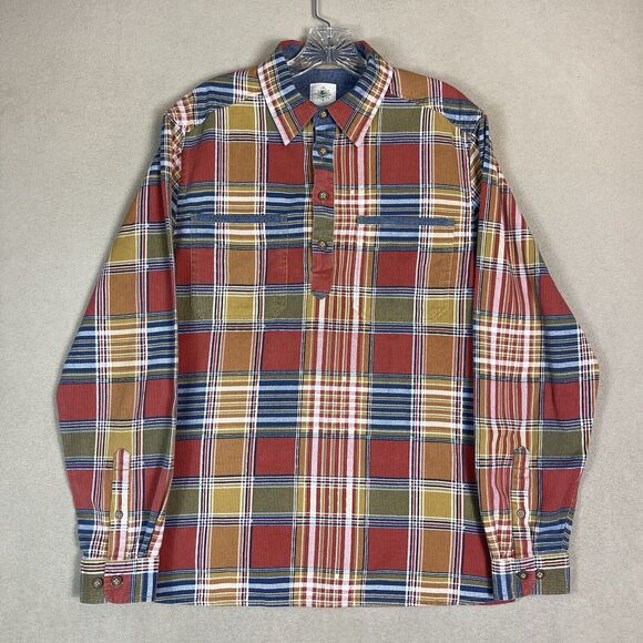 The Territory Ahead Shirt Mens Small Multicolor Plaid Long Sleeve Pockets - Picture 1 of 12